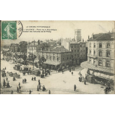 CPA: VALENCE, Station des Voitures de Saint-Peray, vers 1900
