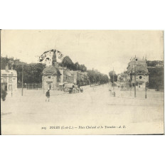CPA: TOURS, Place CHOISEUL et la Tranchée, vers 1910
