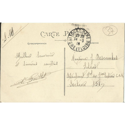 CPA: TOURS, Place CHOISEUL et la Tranchée, vers 1910