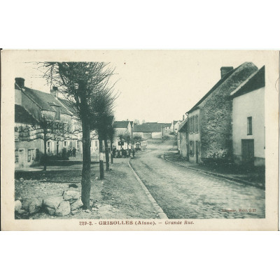 CPA: GRISOLLES, Grande Rue, vers 1930