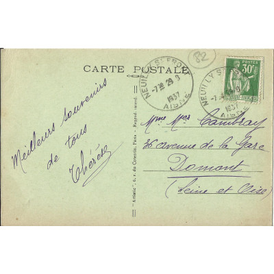 CPA: GRISOLLES, Grande Rue, vers 1930