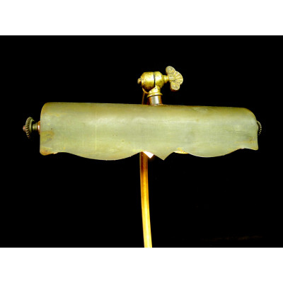 LAMPE de BUREAU ART-NOUVEAU / ART-DECO, Charles RANC vers 1910, BRONZE DORE.