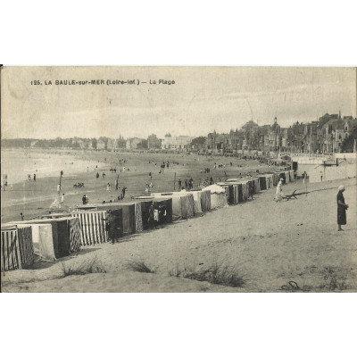 CPA: LA BAULE-sur-MER, La Plage, vers 1920