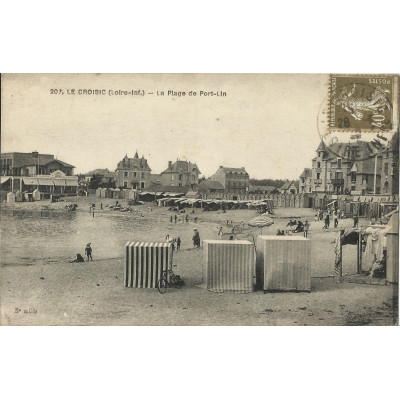 CPA: LE CROISIC, Plage de Port-Lin, vers 1920