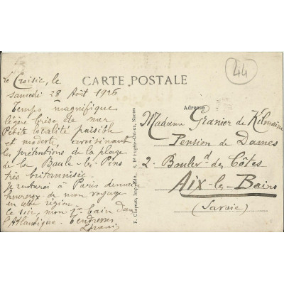 CPA: LE CROISIC, Plage de Port-Lin, vers 1920