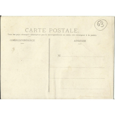 CPA: PONTAUMUR, Circuit d'Auvergne, Coupe Gordon Bennett 1905