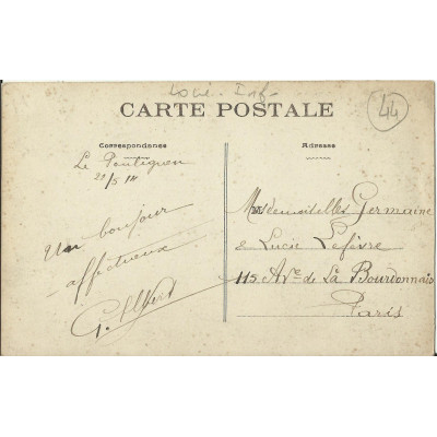 CPA: LE POULIGUEN, La GROTTE des JUMELLES, Années 1900