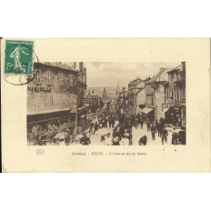 CPA: BRIVE la GAILLARDE, Avenue de la Gare, vers 1910