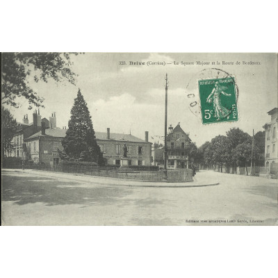 CPA: BRIVE la GAILLARDE, Square Majour, vers 1900