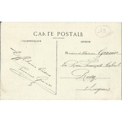 CPA: BRIVE la GAILLARDE, Avenue de la Gare/ Rue Firmin MARBEAU, vers 1900