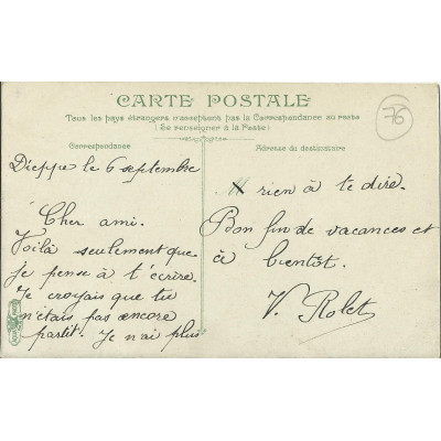 CPA: DIEPPE, Les GRANDS PARCS, vers 1900.