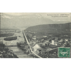 CPA: JARRIE-VIZILLE, Vue Générale, CARTONNERIE, Années 1900.
