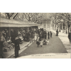 CPA: CANNES, Le Marché aux Fleurs, Années 1910