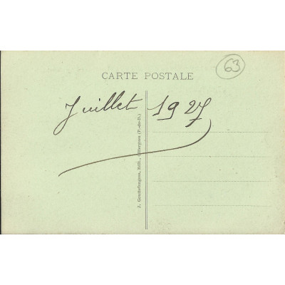 CPA: LE PUY GROS, vu de la route du MONT-DORE à LA BOURBOULE, Années 1920