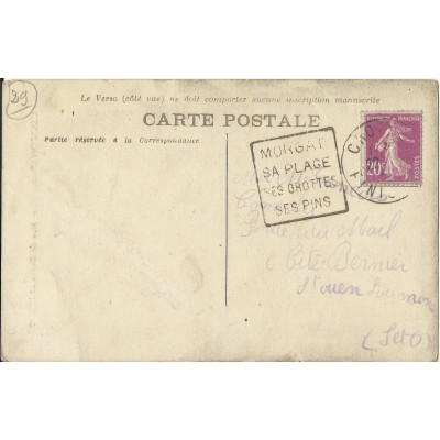 CPA: CROZON, Rue de Reims et l'Eglise, vers 1910