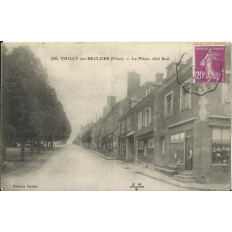 CPA: VAILLY-sur-SAULDRE, La Place, coté Sud, vers 1930