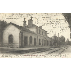 CPA: NOGENT-sur-SEINE, La GARE, vers 1900