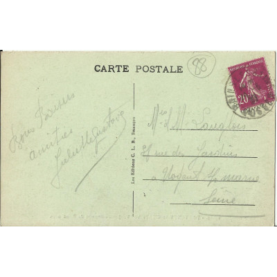 CPA: FONTENOY-le-CHATEAU, Groupe de BRODEUSES, années 1920