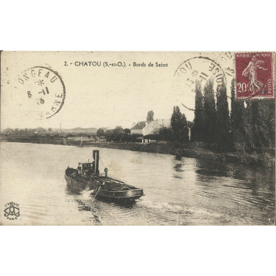 CPA: CHATOU, Bords de SEINE, Années 1920