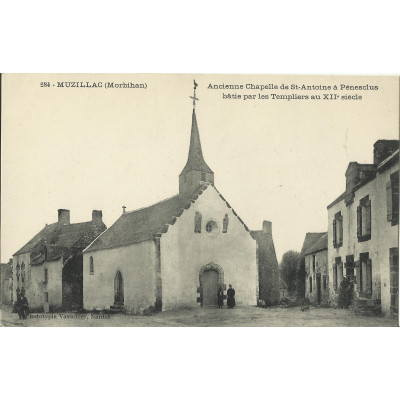 CPA: MUZILLAC, Ancienne CHAPELLE de Saint-Antoine à PENESCLUS, vers 1900