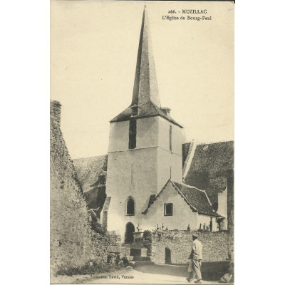 CPA: MUZILLAC,L'EGLISE de BOURG-PAUL, vers 1900