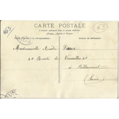 CPA: CLERMONT-FERRAND, La Statue de Vercingétorix et l'Eglise des Minimes, vers 1900